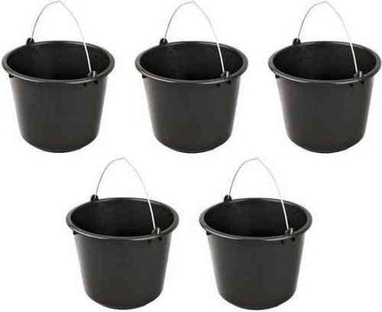 5 seaux ménagers robustes 12 litres Seau de chantier Seau de nettoyage