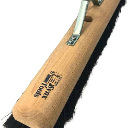 Synx Tools  Balai de salle 60 cm avec support pour manche - crin de cheval - balai doux - sans manche - balai d'intérieur