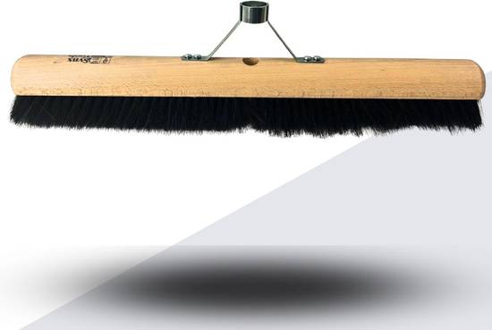 Synx Tools  Balai de salle 60 cm avec support pour manche - crin de cheval - balai doux - sans manche - balai d'intérieur