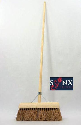 Synx Tools Balai en coco d'intérieur 30 cm  - balais - avec manche de 150 cm