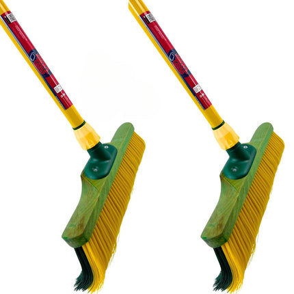 Balai à griffes, 2 unités - 28 cm ou 35 cm - Balai de rue - Balais - Manche télescopique de 70 à 140 cm