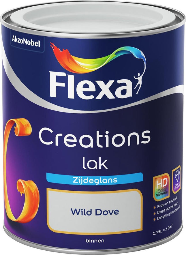 Flexa - Creations Lak Zijdeglans - Wild Dove - Creations - 0,75 litre