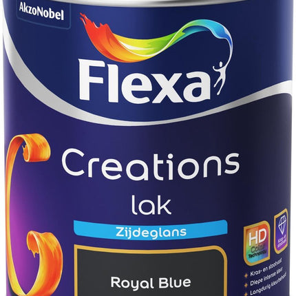 Flexa - Creations - Lak - Zijdeglans - Royal Blue - 750 ml
