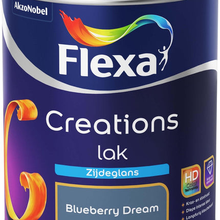 Flexa - Creations - Lak - Zijdeglans - Blueberry Dream - 750 ml