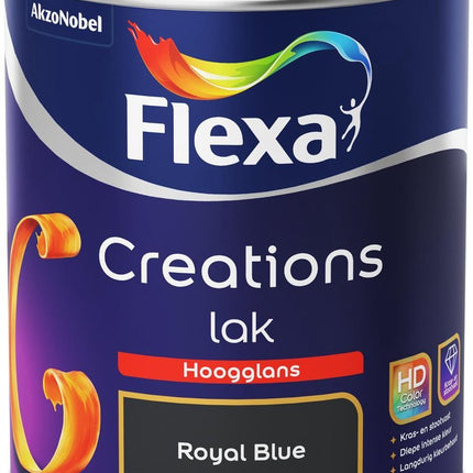 Flexa - Creations - Lak Hoogglans - Royal Blue - 750 ml