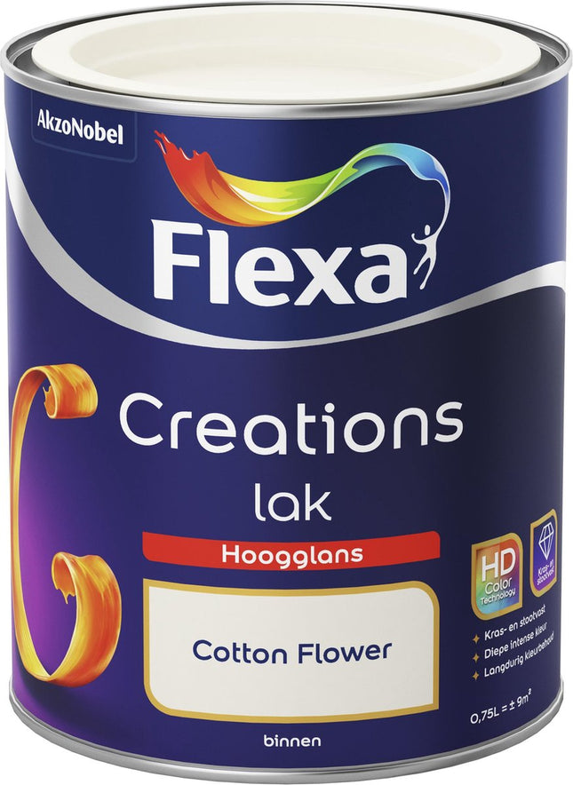 Flexa - Creations - Lak - Hoogglans - Cotton Flower - 750 ml