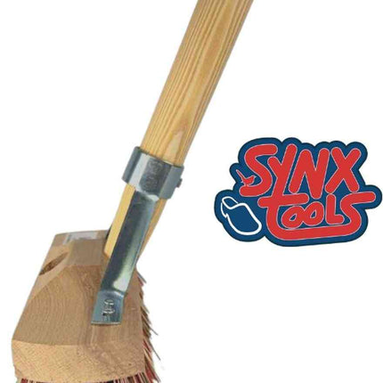Synx Union Balai à main en nylon extra dur 22 cm - avec manche 150 cm