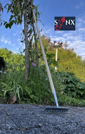 Synx Tools Râteau de jardin 10 dents - râteau - râteau à gazon - avec manche 150 cm