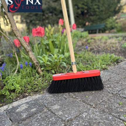 Synx Tools Balai de ville Colombo 30 cm - Balai de rue - Manche de 150 cm inclus