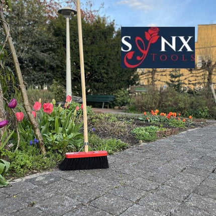 Synx Tools Balai de ville Colombo 30 cm - Balai de rue - Manche de 150 cm inclus