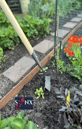 Synx Tools Sarcloir droit 12 cm avec manche 150 cm avec poignée - Sarcloirs Avec manche 160 cm