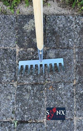 Synx Tools Râteau de jardin 10 dents - râteau - râteau à gazon - avec manche 150 cm