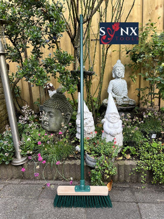 Synx Tools Bezem Groen - bezems - Straatbezem - incl.Steel 117cm