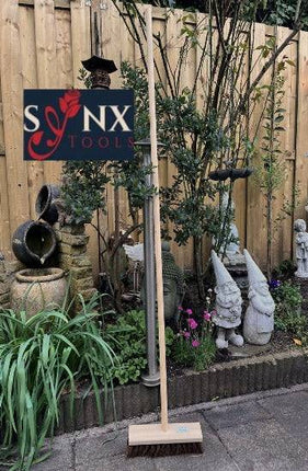 Synx Tools Balai de ville 30 cm - Balai d'extérieur - avec manche 120 cm