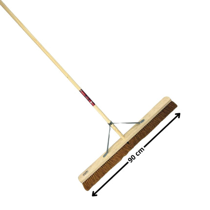 Synx Tools Balai de salle 100 cm - Balai - balai doux - balai à franges - balai en coco - manche à balai 150 cm