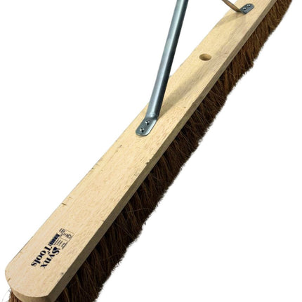 Synx Tools Cocos 90 cm avec support pour manche - balai - sans manche - balai doux d'intérieur