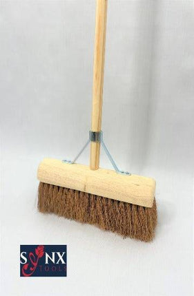 Synx Tools Balai en coco d'intérieur 30 cm  - balais - avec manche de 150 cm