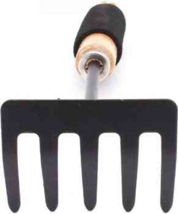 Râteau à main Synx Tools Mini râteau de jardin en métal - Désherbeur