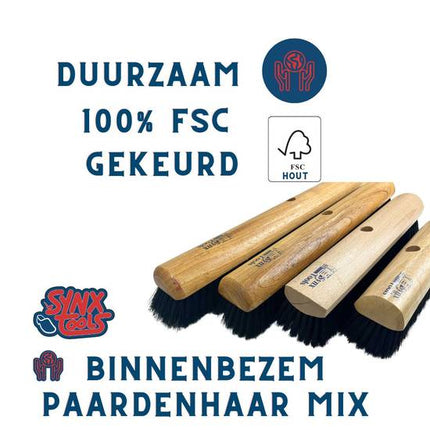Synx Tools Bezem Los 60cm Zaalveger Paardenhaar - Binnenbezem