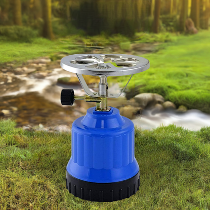 2x Réchaud de camping - Réchaud à gaz de camping - réchaud - brûleur à gaz - réchaud de camping - gaz de camping - Bleu