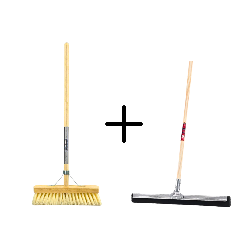 Synx Tools Fibersoft 30cm + Vloertrekker 35cm met Steel 120cm