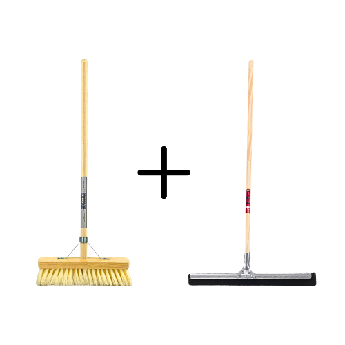 Synx Tools Fibersoft 30cm + Vloertrekker 45cm met Steel 150cm
