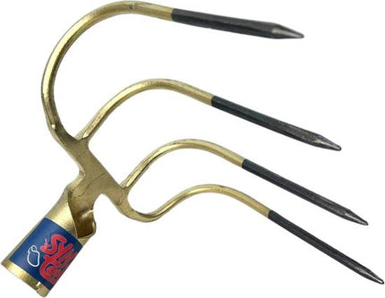 Synx Tools Fourche à fumier 4 dents - fourche à fumier - outils de jardinage - sans manche