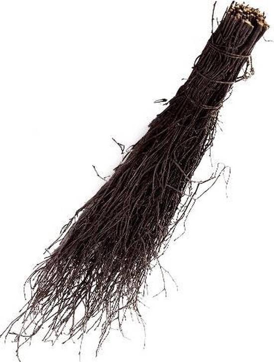 Synx Tools Balai à branches seul Balai de sorcière - Balai en bouleau - - Sans manche