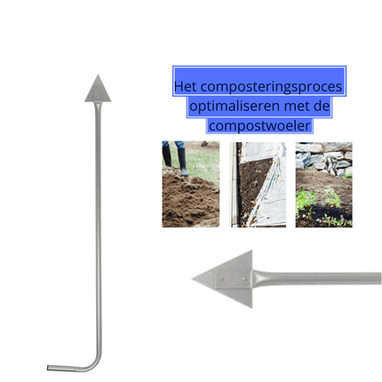 Synx Tools Fouloir à compost - bac à compost - compost - bac à compost