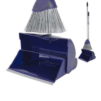 Synx Tools Pelle et balayette - Pelle et balayette à long manche - Balayette et pelle - Manche 95 cm