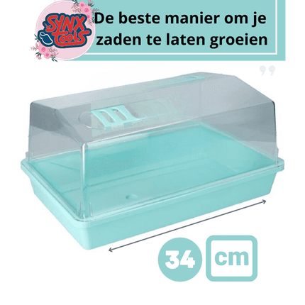 Synx Tools Bac de culture avec couvercle 37,5 cm - Articles pour potager