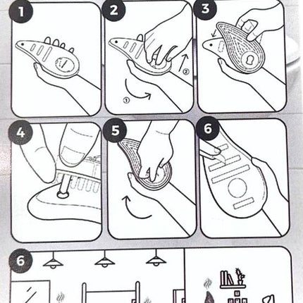 Synx Tools - Désodorisants pour toilettes - Cadre avec ruban adhésif - Parfum pomme - Avec trous pour vis