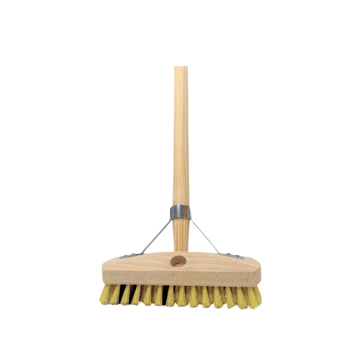 Synx Tools Luiwagen met Steel Fiber 22 cm voor schrobben van vloeren, badkamertegels en terrasvloeren
