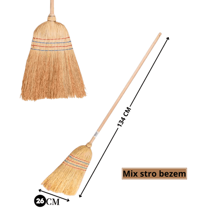 Synx Tools Balai mixte Oldskool - avec manche 134 cm