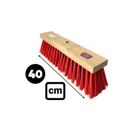 Synx Tools Balai d'extérieur 40 cm - balai en bois - outils de jardinage