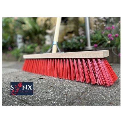 Synx Tools couteau à joints 150 cm et balai de rue en nylon 60 cm avec manche 150 cm - Nylon - Balai d'extérieur - Avec manche 150 cm