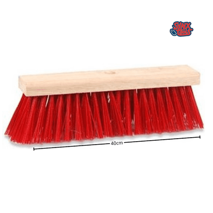 Synx Tools Balai d'extérieur 40 cm - balai en bois - outils de jardinage