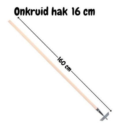Synx Tools Houe 16 cm galvanisée - Houe à mauvaises herbes avec manche