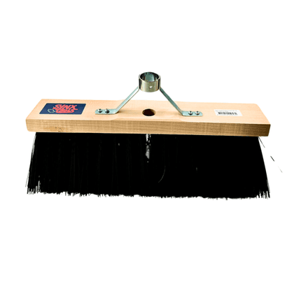 Synx Tool Balai de rue en nylon noir 40 cm - Balais - Balai de rue en plastique - sans manche