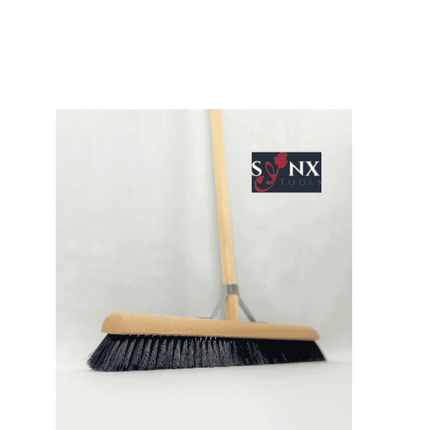 Synx Tools Balai de salle 50 cm crin de cheval - Balai doux - Avec manche 150 cm