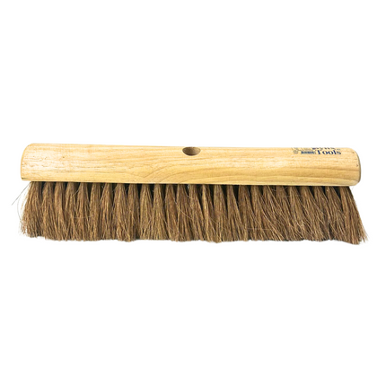 Synx Tools Balai en vrac 40 cm Balai de salle - Poils de coco - Poils doux - Sans manche - Balai d'intérieur - balai en coco