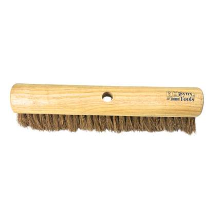 Synx Tools Balai en vrac 40 cm Balai de salle - Poils de coco - Poils doux - Sans manche - Balai d'intérieur - balai en coco