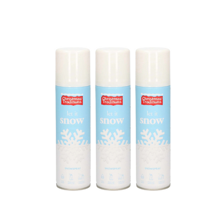 Spray neige/neige artificielle en bombe de 150 ml - Neige artificielle/neige synthétique en spray