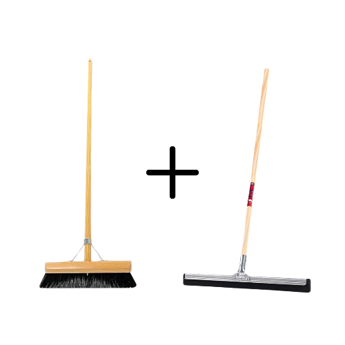 Synx Tools Paardenhaar 30cm + Vloertrekker 35cm met Steel 120cm