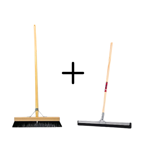 Synx Tools Paardenhaar 40cm + Vloertrekker 35cm met Steel 120cm