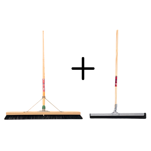 Synx Tools Paardenhaar 100cm + Vloertrekker 45cm met Steel 150cm