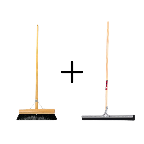 Synx Tools Paardenhaar 30cm + Vloertrekker 45cm met Steel 150cm