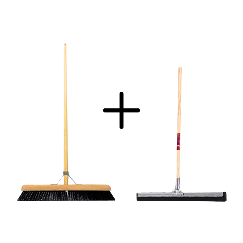 Synx Tools Paardenhaar 50cm + Vloertrekker 35cm met Steel 120cm