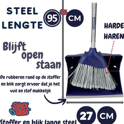Stoffer en Blik met Steel 95 cm