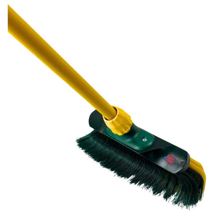 Synx Tools Sarcloir droit 16 cm + balai à griffes 28 cm - Télescopique en acier 70 - 140 cm - Sarcloir - 170 cm en acier avec poignée